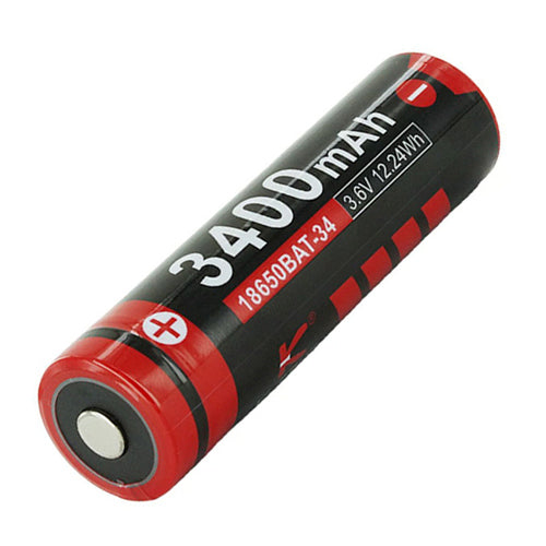 Klarus-batterie-18650-3400mAh-protegee-button-top