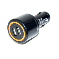 Car charger with 2 USB charging outlets
